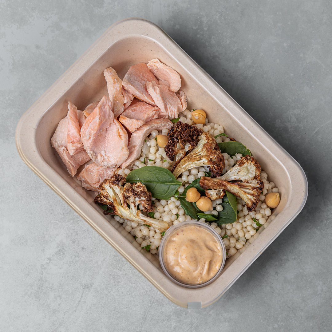 Ready-made meals being prepared