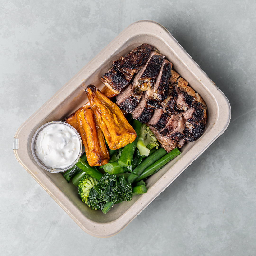 Slow-Cooked Lamb And Zesty Tzatziki