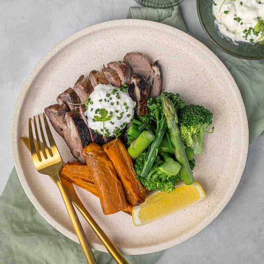 Slow-Cooked Lamb And Zesty Tzatziki