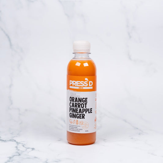 Press'd Juice - Orange Carrot Pineapple Ginger Juice - 300mL